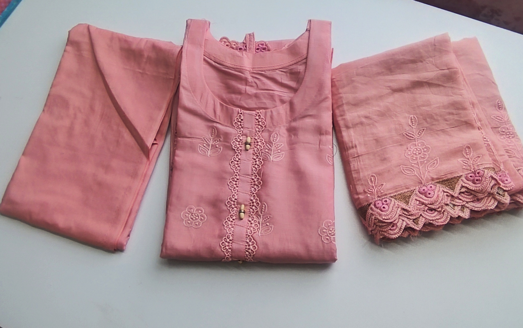 Premium Quality Cotton Fabrics Three Piece . m. AB 008